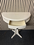 Switch White wooden 1 drawer half moon table (H 75 x W 75 x D 38 cm) 43667 3 image