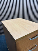 Switch Wooden 600 desk high pedestal (600mm deep) in beech 2 image