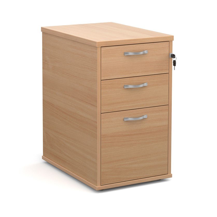 Wooden 600 desk high pedestal (600mm deep) in beech