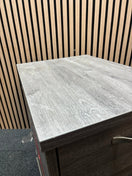 Wooden 600 desk high pedestal  (600mm deep) - Grey Oak