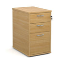 Wooden 600 desk high pedestal (600mm deep) in oak