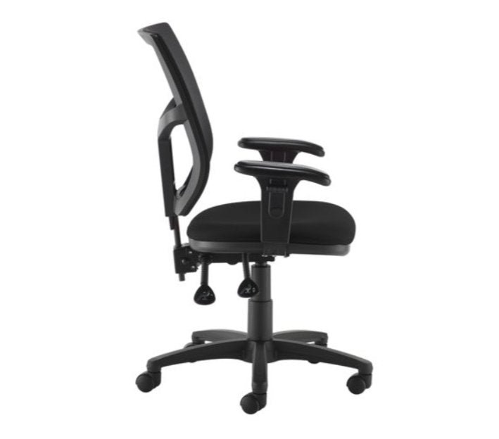 Altino black mesh back, black seat with height adjustable arms