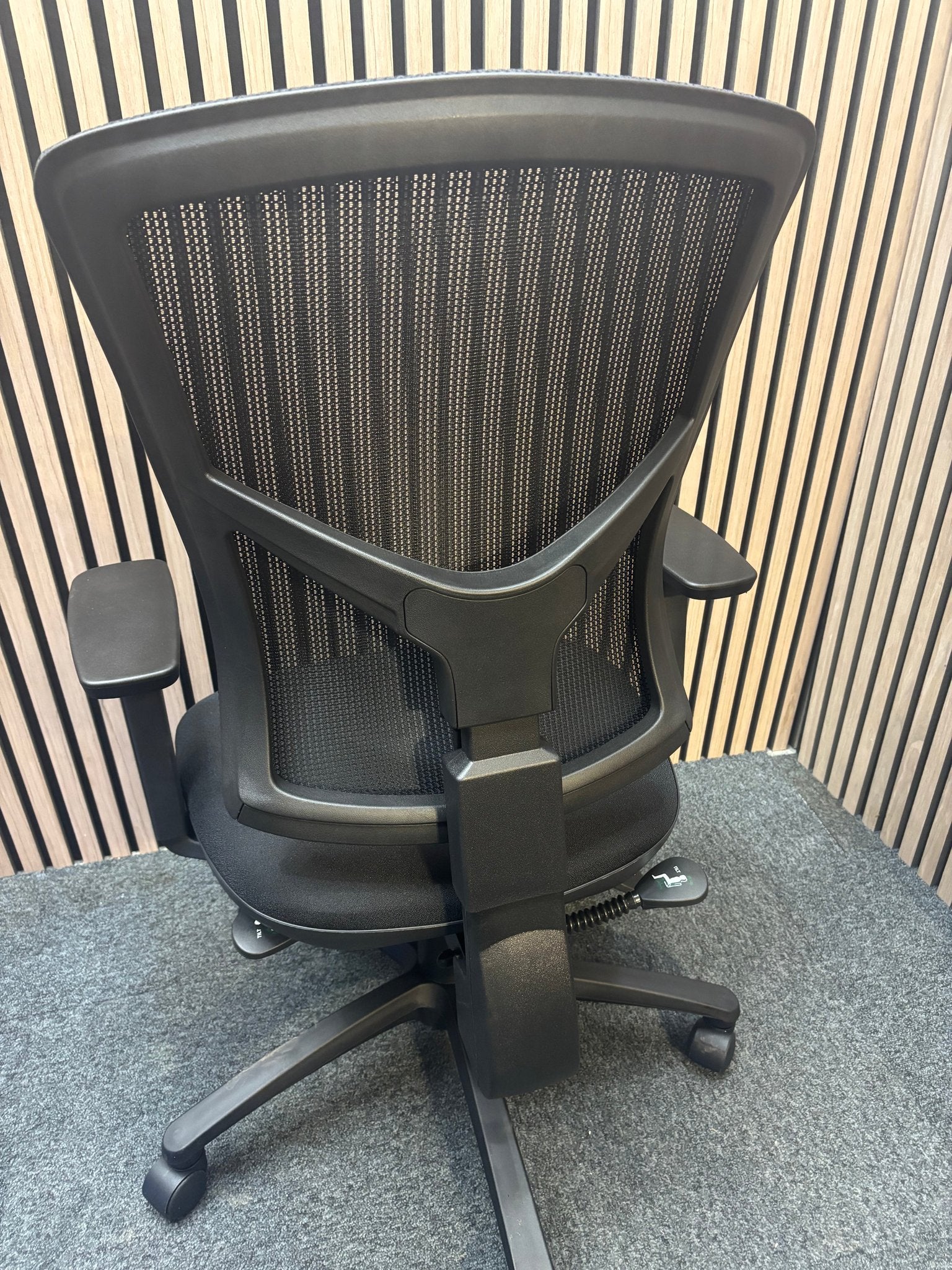 Altino black mesh back, black seat with height adjustable arms