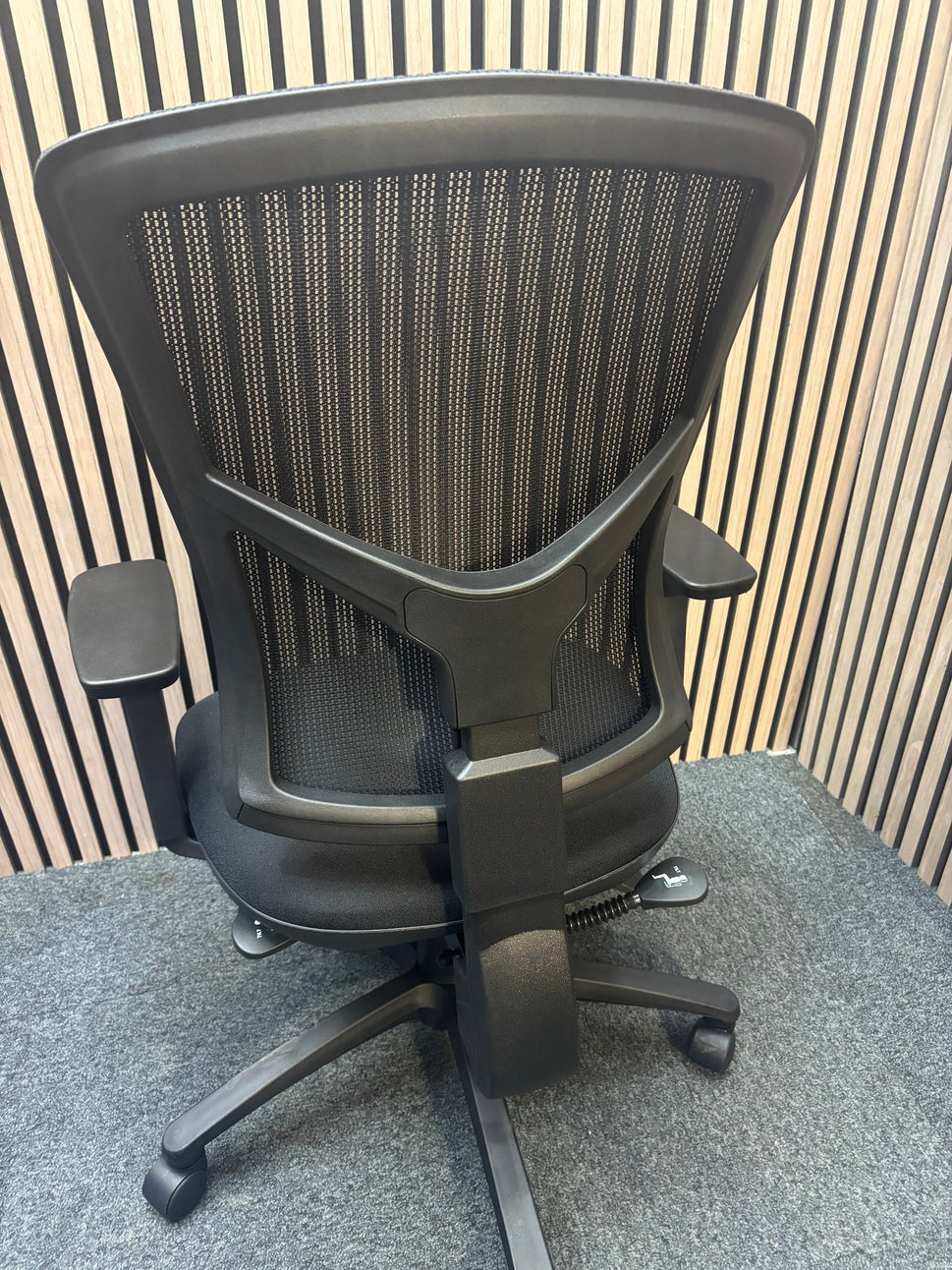 Altino black mesh back, black seat with height adjustable arms