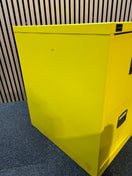Steel 2 drawer contract filing cabinet 711mm high- yellow (Damage to bottom file)