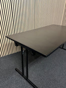 NEW Rectangular deluxe flip top meeting table with black frame 1600*800