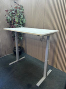 Switch NEW Elevate twin motor height adjustable desk frame in silver with chosen desk tops from 1400-1600L in a choice of colours 3 image