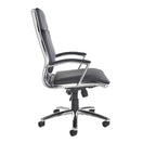 Switch Florence high back executive chair -  black faux leather with fixed arms 2 image