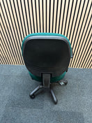 Switch NEW Vantage swivel chairs with height adjustable arms in FOREST GREEN fabric. Only 1 no. in stock 2 image