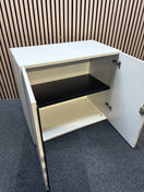 Switch White wooden 2 door storage unit with shelf (H 72 x W 80 x D 45 cm) 3 image
