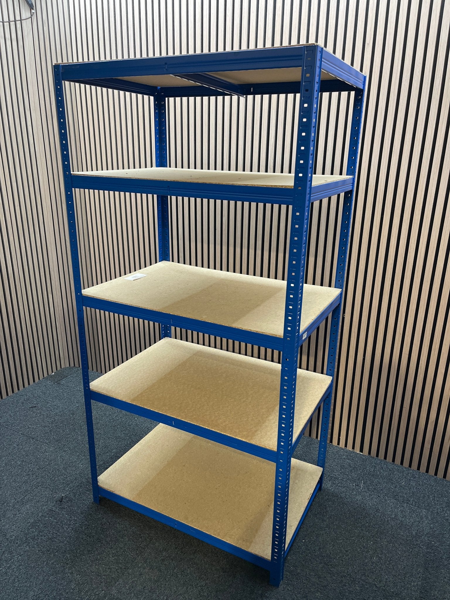 New Quick Click Shelving 1800mm High x 900mm Wide x 600mm Deep - 5 Shelf Positions - Loading 250kg/Shelf