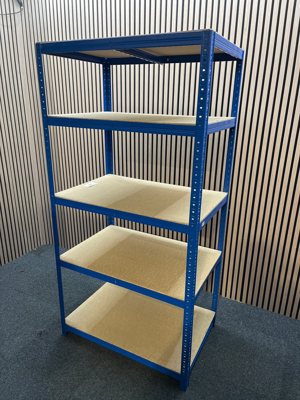 New Quick Click Shelving 1800mm High x 900mm Wide x 600mm Deep - 5 Shelf Positions - Loading 250kg/Shelf