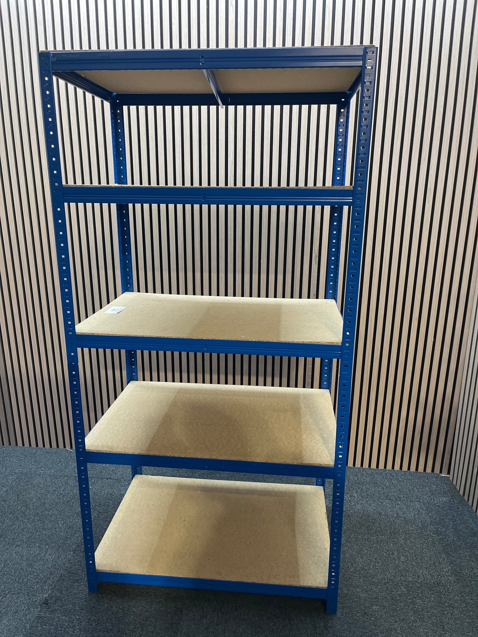 New Quick Click Shelving 1800mm High x 900mm Wide x 600mm Deep - 5 Shelf Positions - Loading 250kg/Shelf