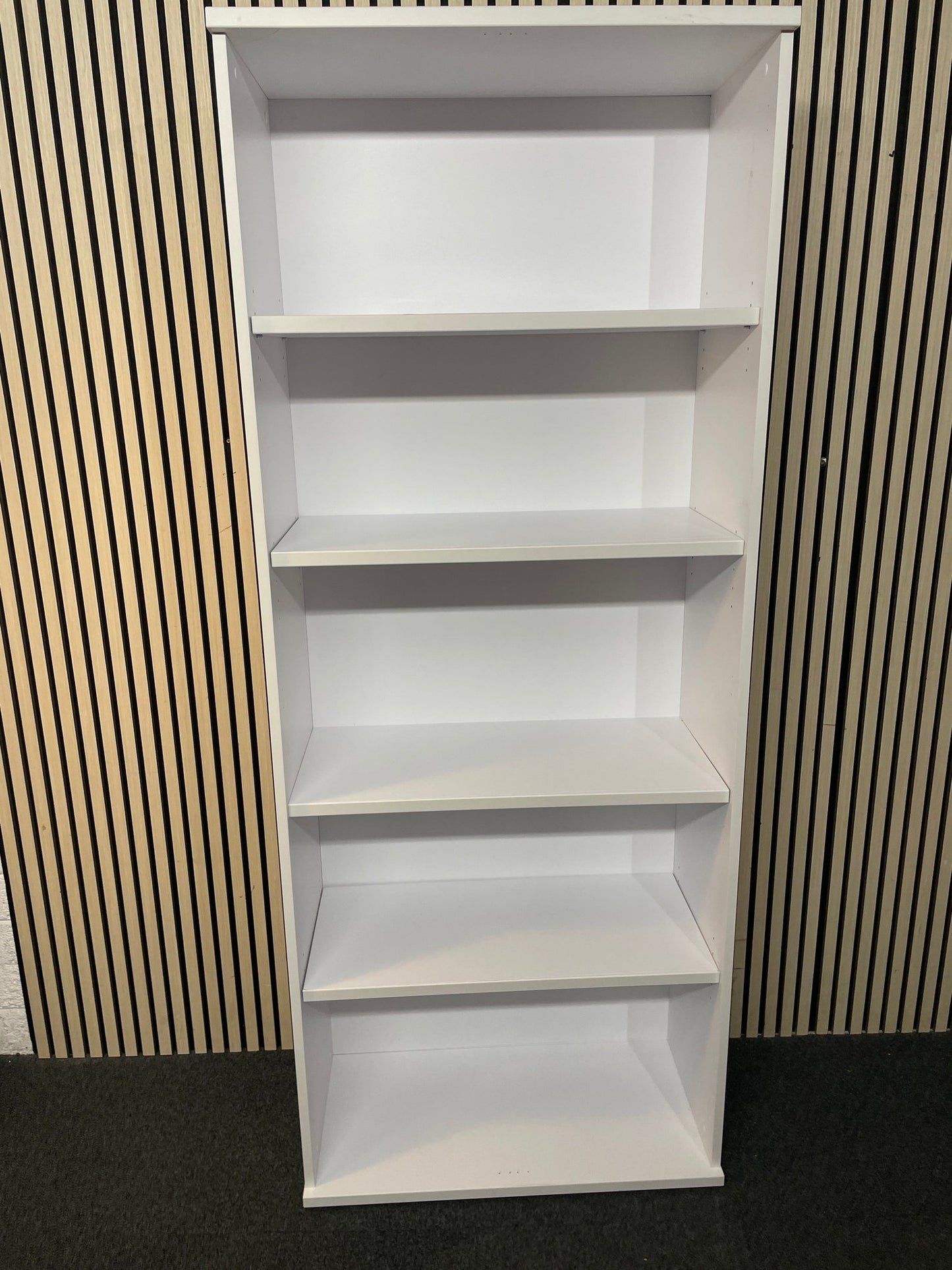 IB2000BCH (BRAND NEW AVAILABLE IN WHITE OR BEECH ONLY) 2000H Bookcase, 5 Adjustable Shelves, 2000H x 400D x 800W