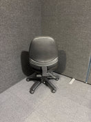 Switch Charcoal fabric second hand swivel chair- no arms 2 image