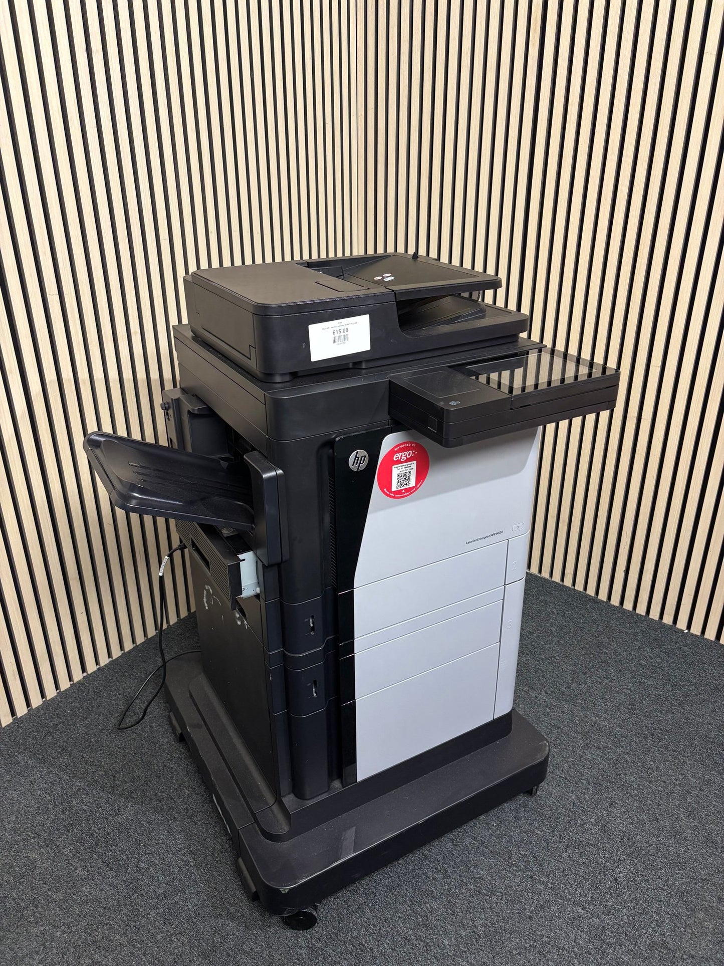 Black HP LaserJet Enterprise MFP M630 Printer