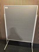 Switch Grey fabric 1850 x 1250mm floor standing noticeboard on castors 3 image