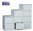 Switch NEW AC3G 3 drawer filing cabinet in grey metal with keys H102X46wx62D. BRAND NEW PRICE INC VAT AT 23% 2 image