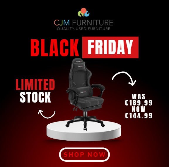 NEW Huzaro Force 3.7 Carbon gaming chair in black PU leatherette with fixed arms