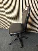 Black Vinyl swivel chair - no arms   3425