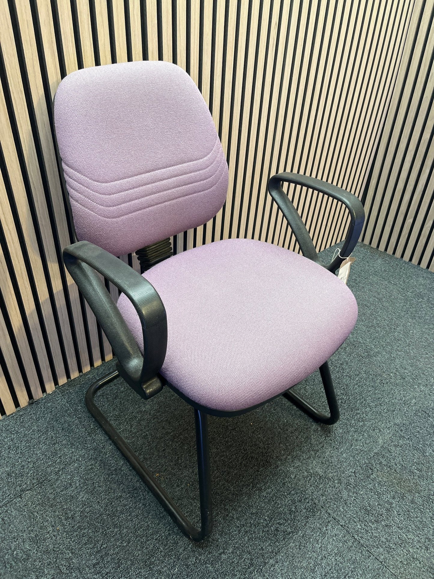 Pink Fabric Cantilever Framed Meeting Chair  3425