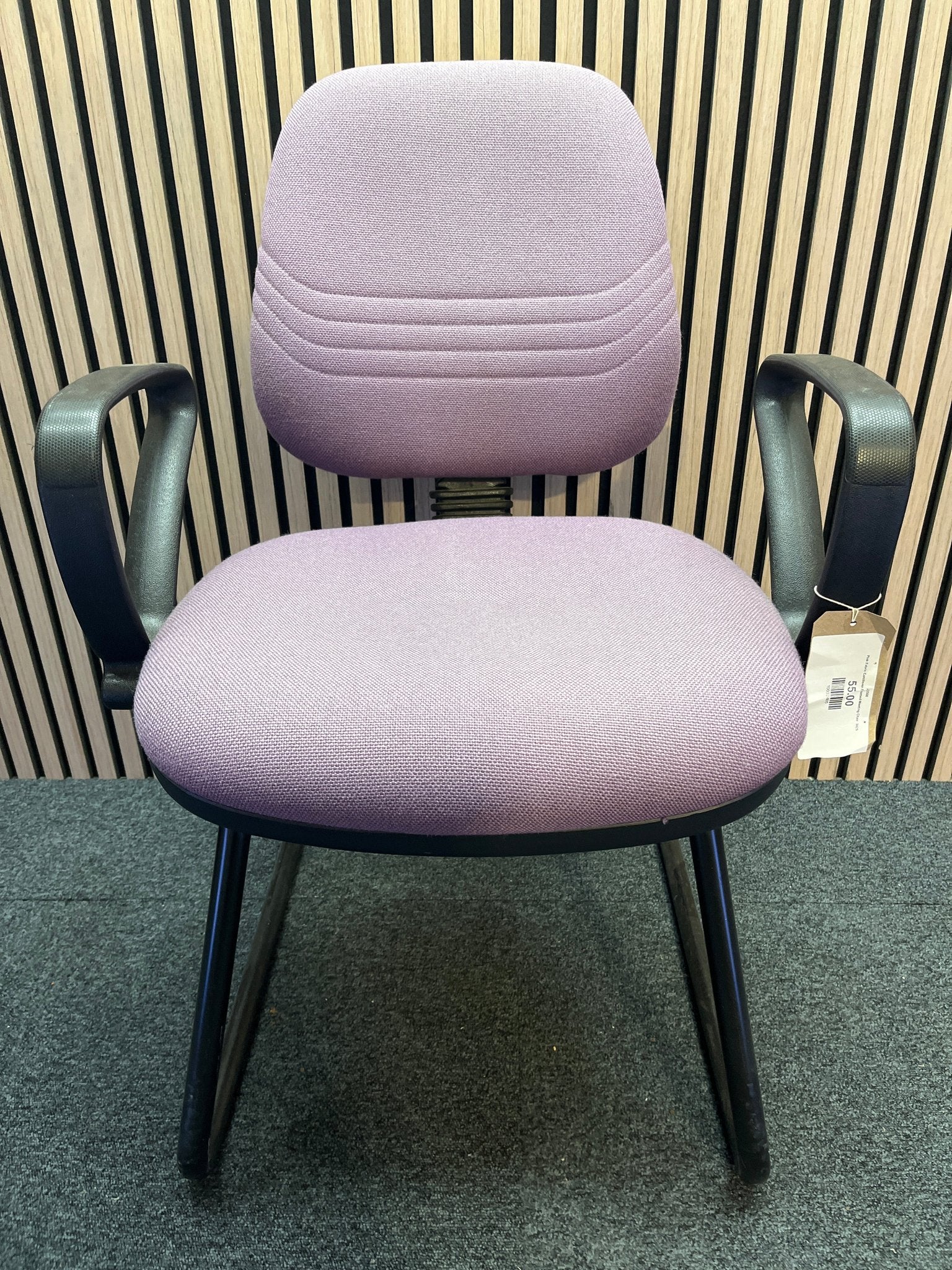 Pink Fabric Cantilever Framed Meeting Chair  3425