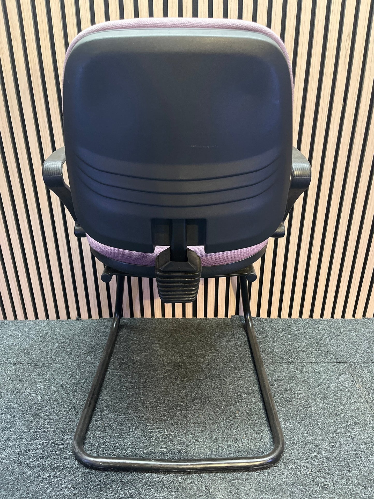 Pink Fabric Cantilever Framed Meeting Chair  3425
