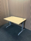 Switch Beech 12x8 straight desk with cantilever legs 2 image