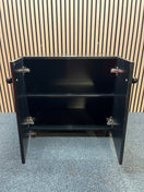 Switch Low black laminate two door storage unit on castors (H 66 x W 70 x D 50 cm) 2 image