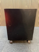 Switch Low black laminate two door storage unit on castors (H 66 x W 70 x D 50 cm) 3 image
