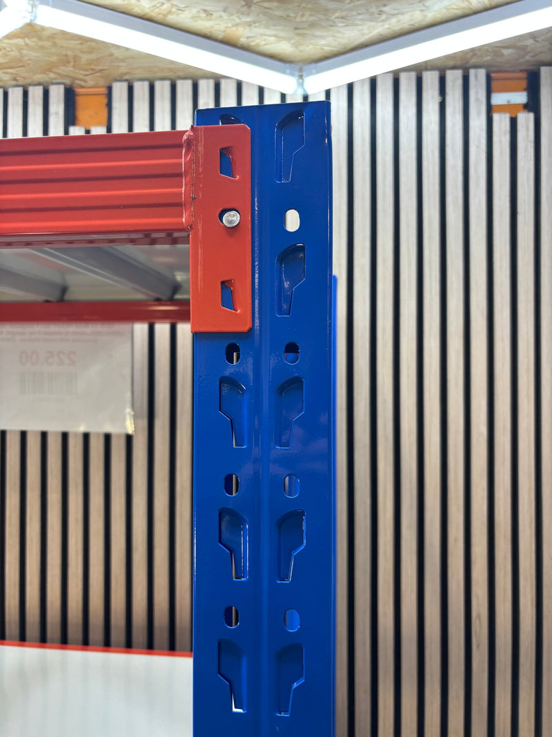 NEW All Metal HEAVY DUTY longspan racking 2000Hx1000Lx600D to include 2 no. upright, 4 no. shelf positions with metal shelves  J3909 - image 8
