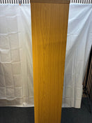 Tall oak laminate slim open bookcase with shelves 183Hx30Dx92W  J3929