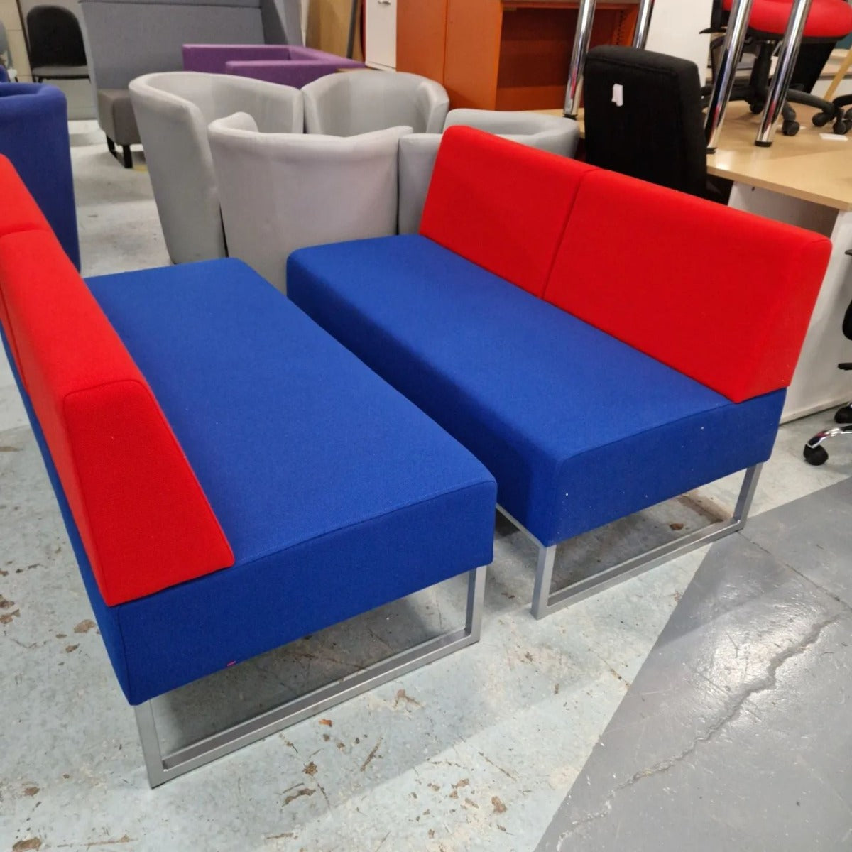 Nera Blue and Red Seating