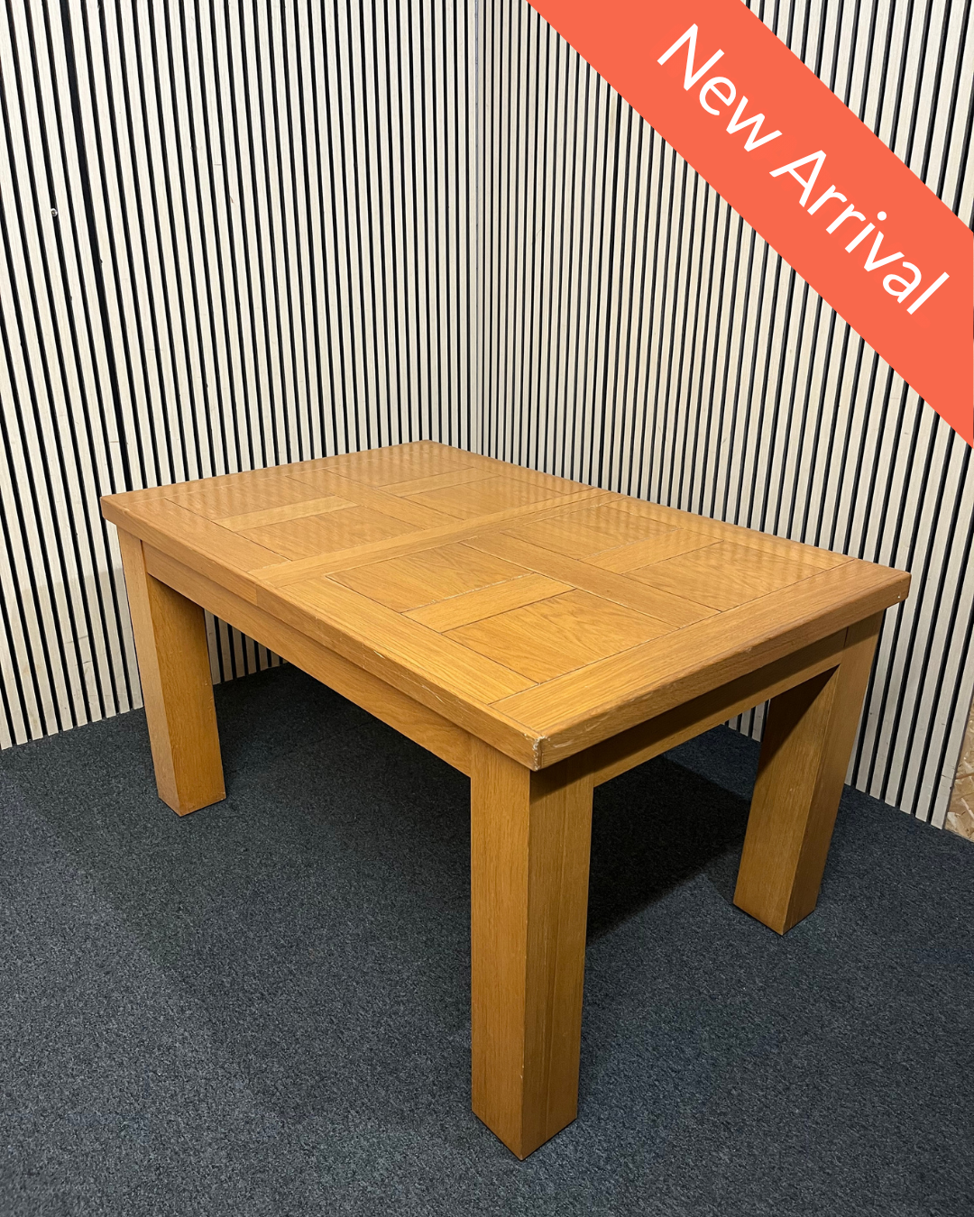 Solid oak extendable dining table (L 140 - 210 x W 90 cm) 3126