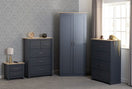 Switch NEW Portland 2 Door Wardrobe - grey/oak effect EUR 225.00 Flatpack or EUR 275.00 Assembled 2 image