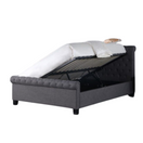 Switch NEW SPECIAL 4ft 6 PARIS GAS LIFT bed frame in GREY fabric 
(Flatpack price/ €100 extra for assembly on sight in cork city extra
WAS €499 2 image