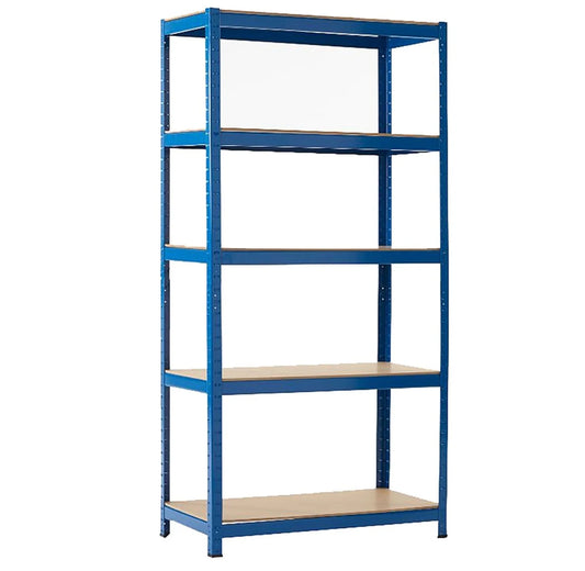 New Quick Click Shelving 1800mm High x 900mm Wide x 600mm Deep - 5 Shelf Positions - Loading 250kg/Shelf