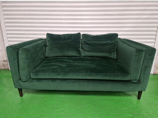 2 Seater Green Velvet Couch