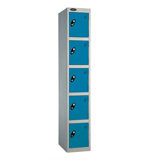 NEW Probe 5 door personal lockers cw keys 1780Hx305Wx460D BLUE and GREY