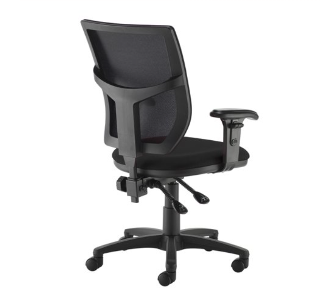 Altino black mesh back, black seat with height adjustable arms
