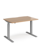 Switch Elev8 2 single height adjustable straight frame, beam and columns with Tube foot design in Silver 2 image