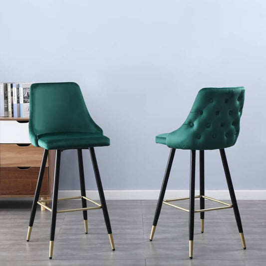 NEW Tuscany tall bar stool cw back (Green/Grey or Mink fabric)
