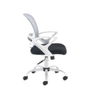 Switch Tyler mesh back operator chair  with white frame and fixed arms 3 image