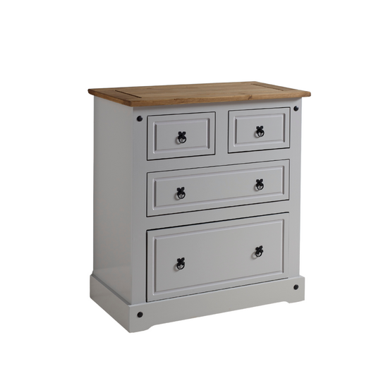 NEW SPECIAL Corona 2+2 grey chest of dwrs - GREY ONLY EUR265.00 Flatpacked or EUR300.00 Assembled