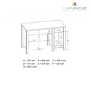 Switch NEW Amazon oak laminate panel desk with drawer and door 1200Wx600Dx760H. FLAT PACKED PRICE. ASSEMBLY IS EXTRA. BLACK FRIDAY SPECIAL 3 image