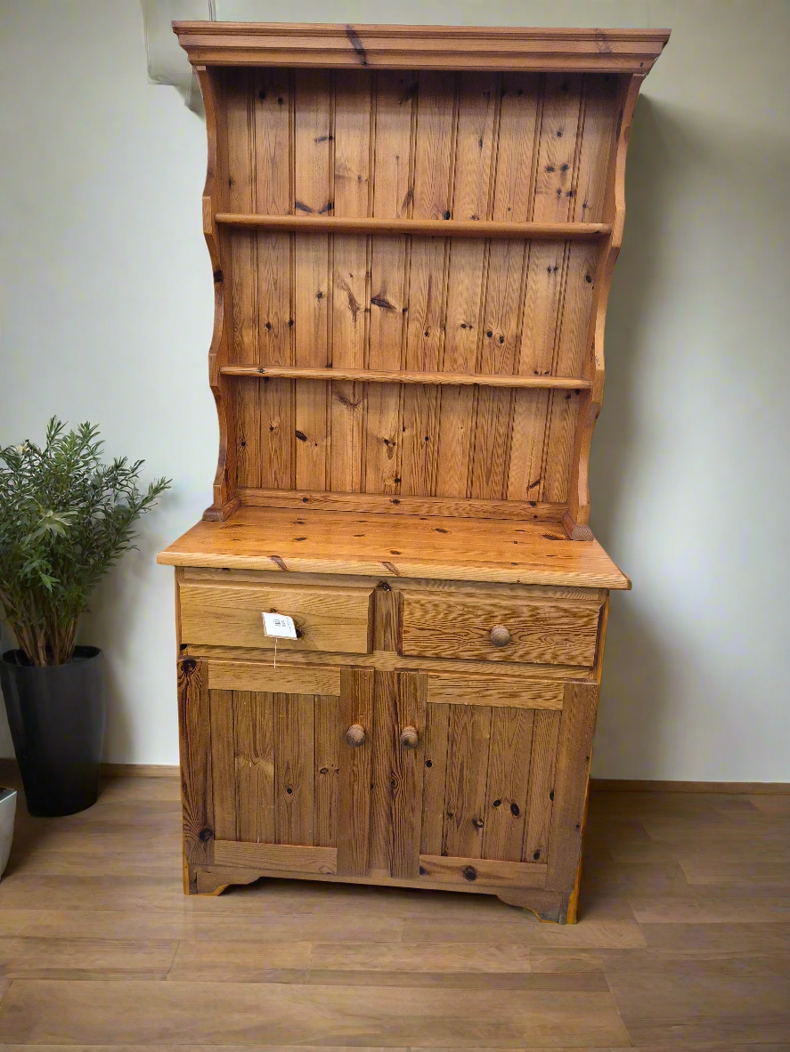 Solid pine 2 door 2 drawer kitchen Dresser H 1900 x W 910 x D 440 mm 2125