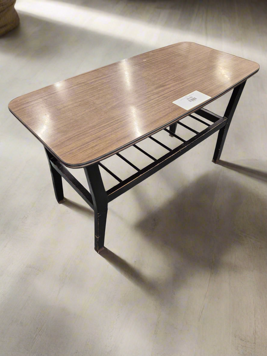small  dark wood laminate coffee table 2125