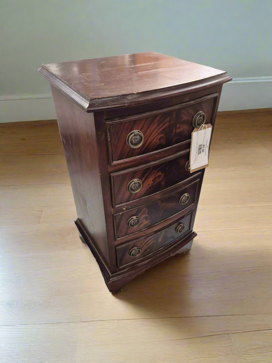 4 drawer Mahogany chest unit 2125
