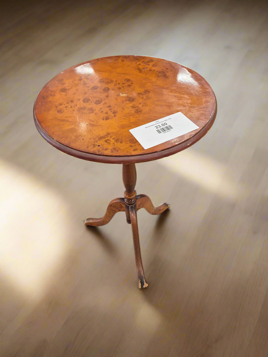 Stained wood laminate lamp table  2125