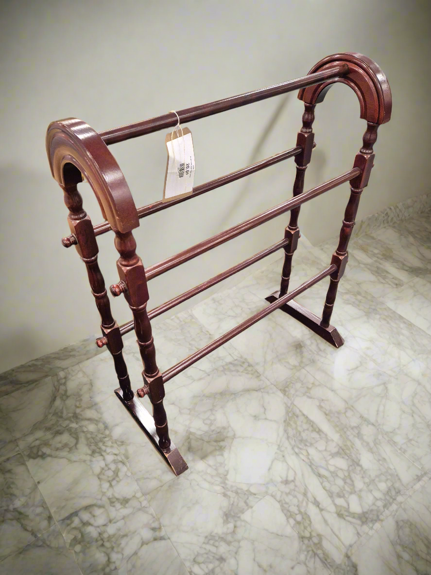 Small solid wood towel holder